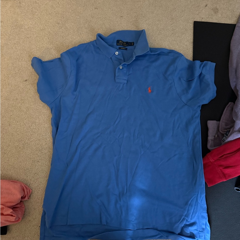 Polo by Ralph Lauren Men's Sky Blue Polo Shirt